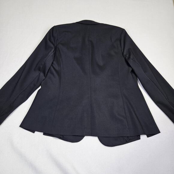 Lane Bryant Womens 16 Blazer Black Side Vent Classic Minimal Career Layer Preppy - Picture 10 of 16